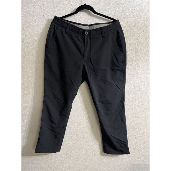 Under Armour Other - Under Armour Golf Mens 36x32 All Season Gear Black Flat Front Chino‎ Pants